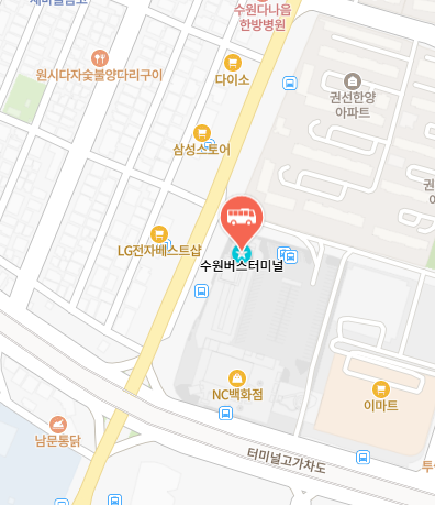 수원버스터미널 위치