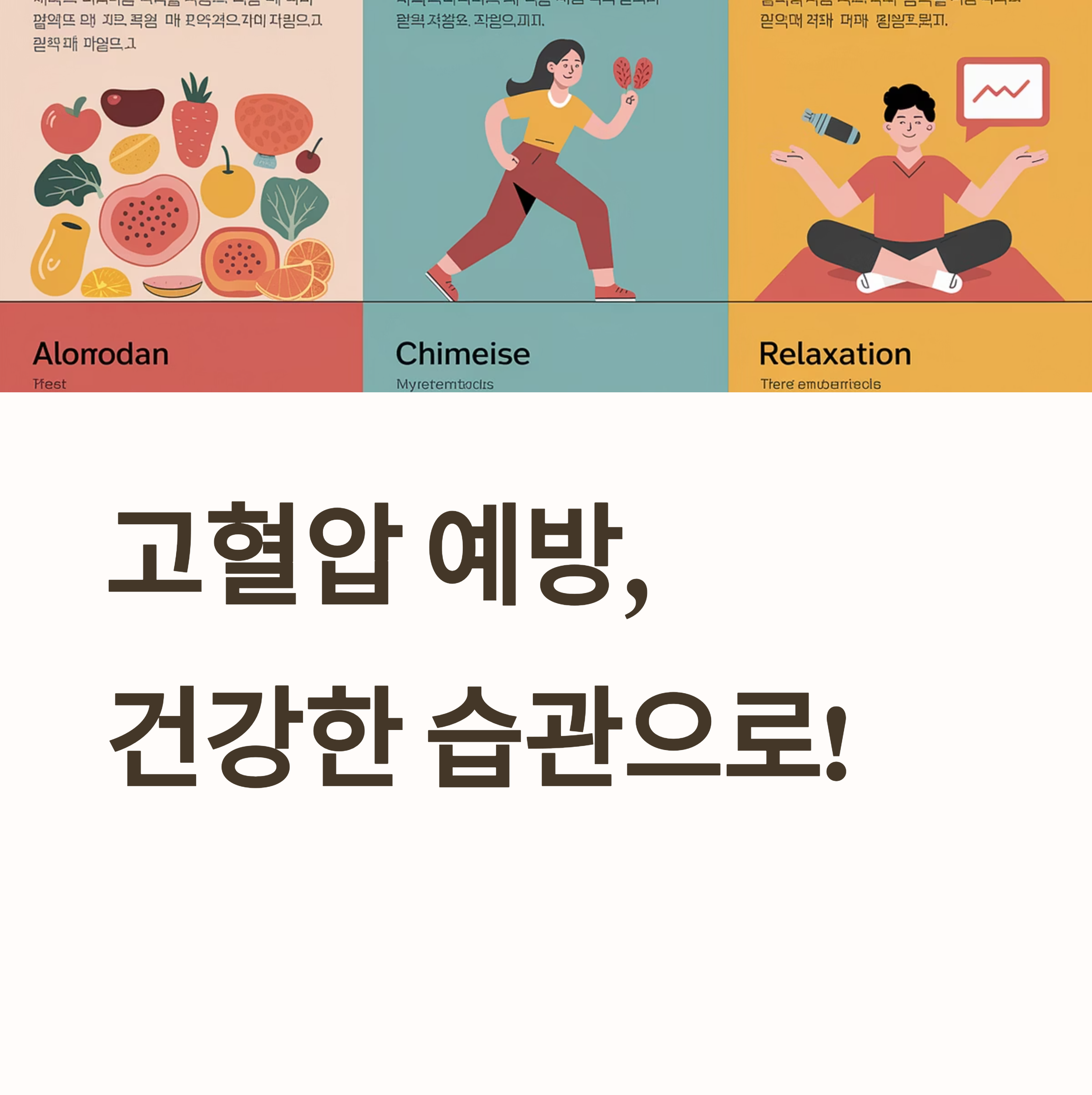 고혈압을 미리 막는 생활 습관