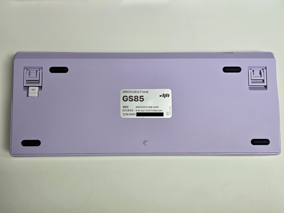 그루브스톤 엠스톤 GS85 라벤더 저소음 너울축 후면