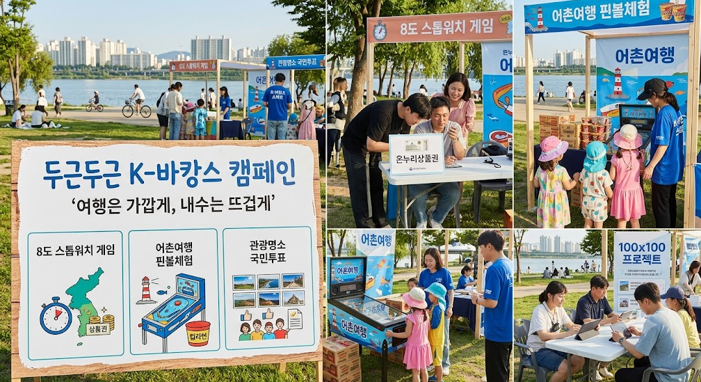 K-바캉스 캠페인(한국관관공사, 한강공원, 내수관광, 워케이션, 지역경제)