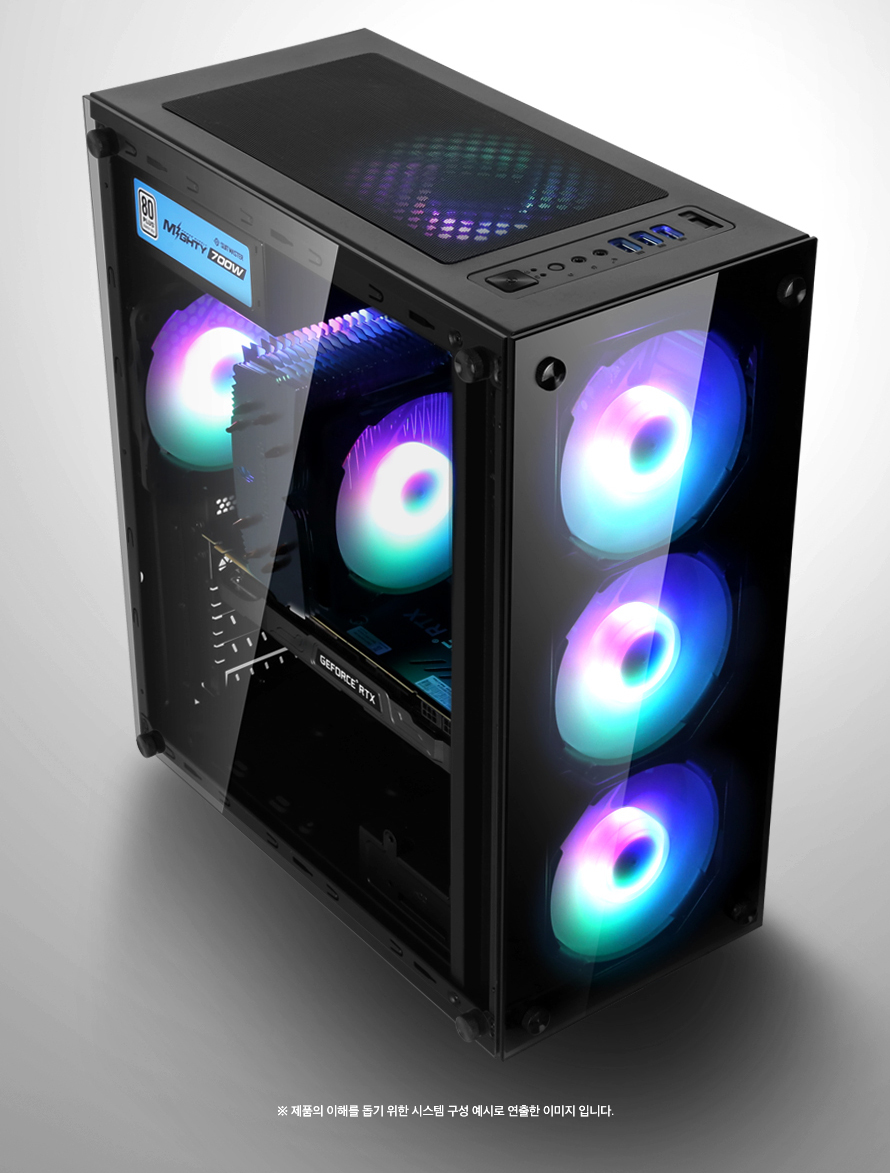 ABKO NCORE Mercury Tempered Glass Rainbow Lunar