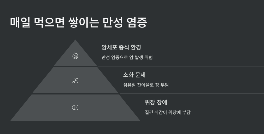 매일 먹으면 쌓이는 만성 염증