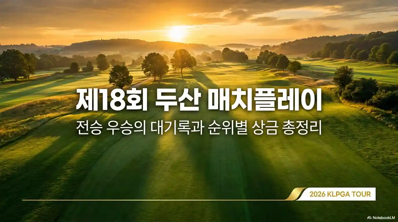 두산 매치플레이 결과 순위별 상금 총정리