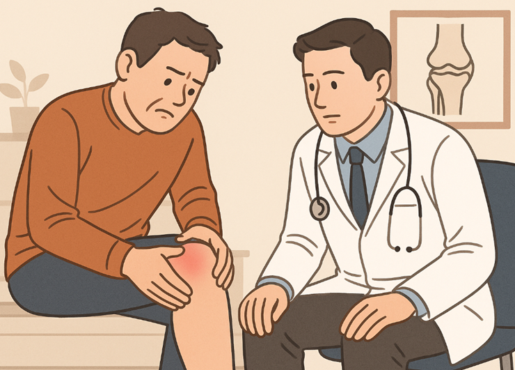 의사와 상담하는