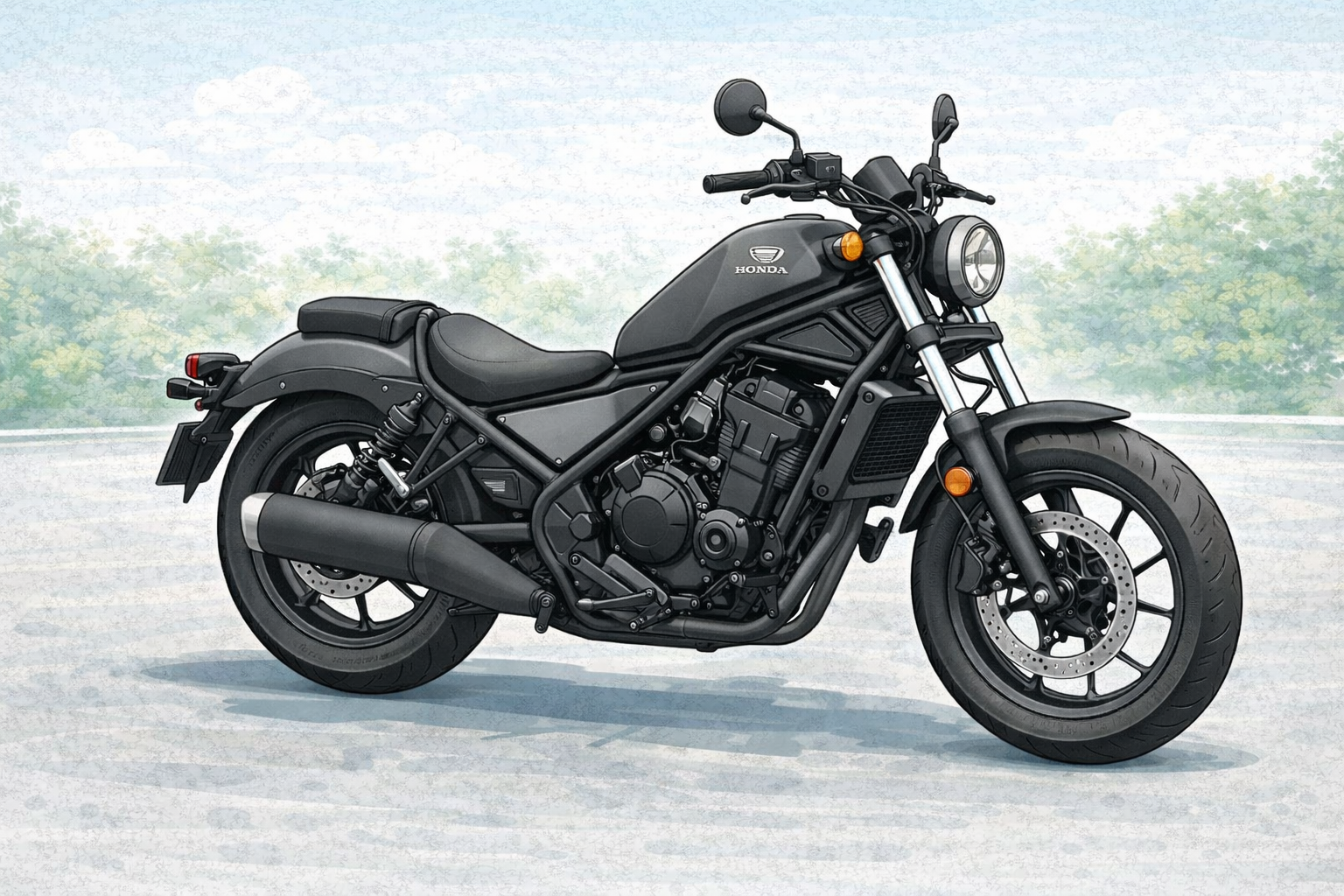 낮은 시트고의 안정감: 혼다 레벨 500