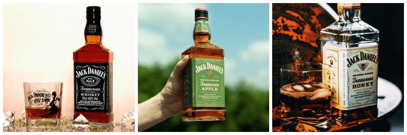 잭다니엘 올드 넘버 7, 잭다니엘 애플, 잭다니엘 허니 사진