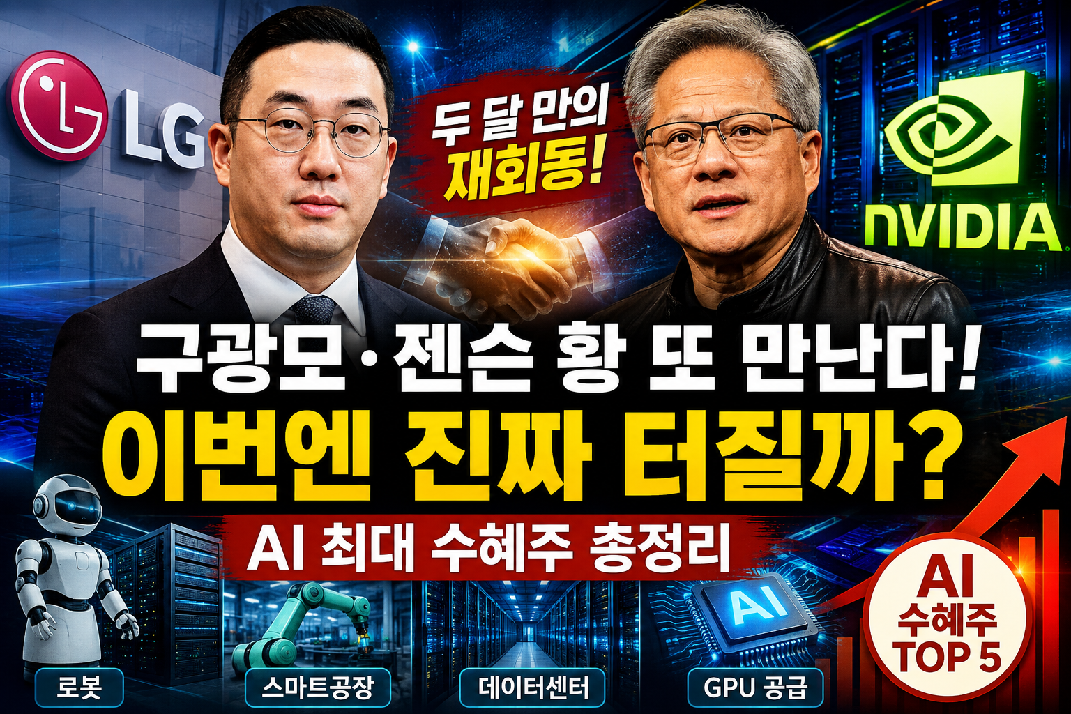 구광모 LG 회장과 젠슨 황 엔비디아 CEO의 AI 협력 확대와 LG AI 사업 전망