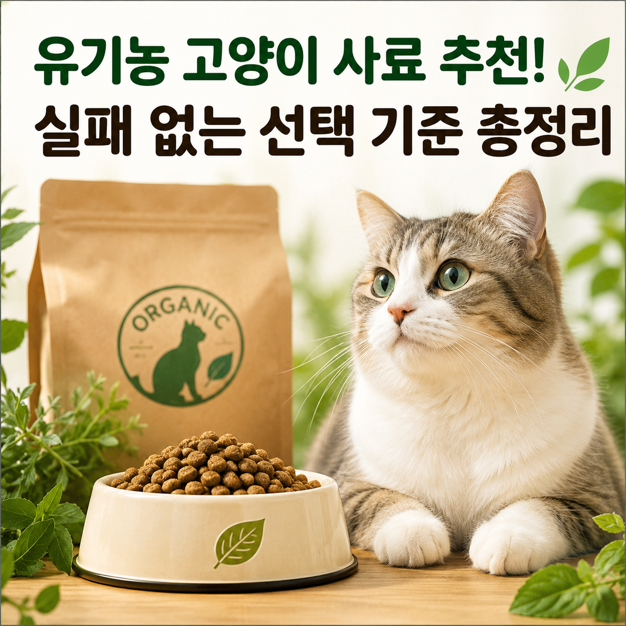 유기농 고양이 사료