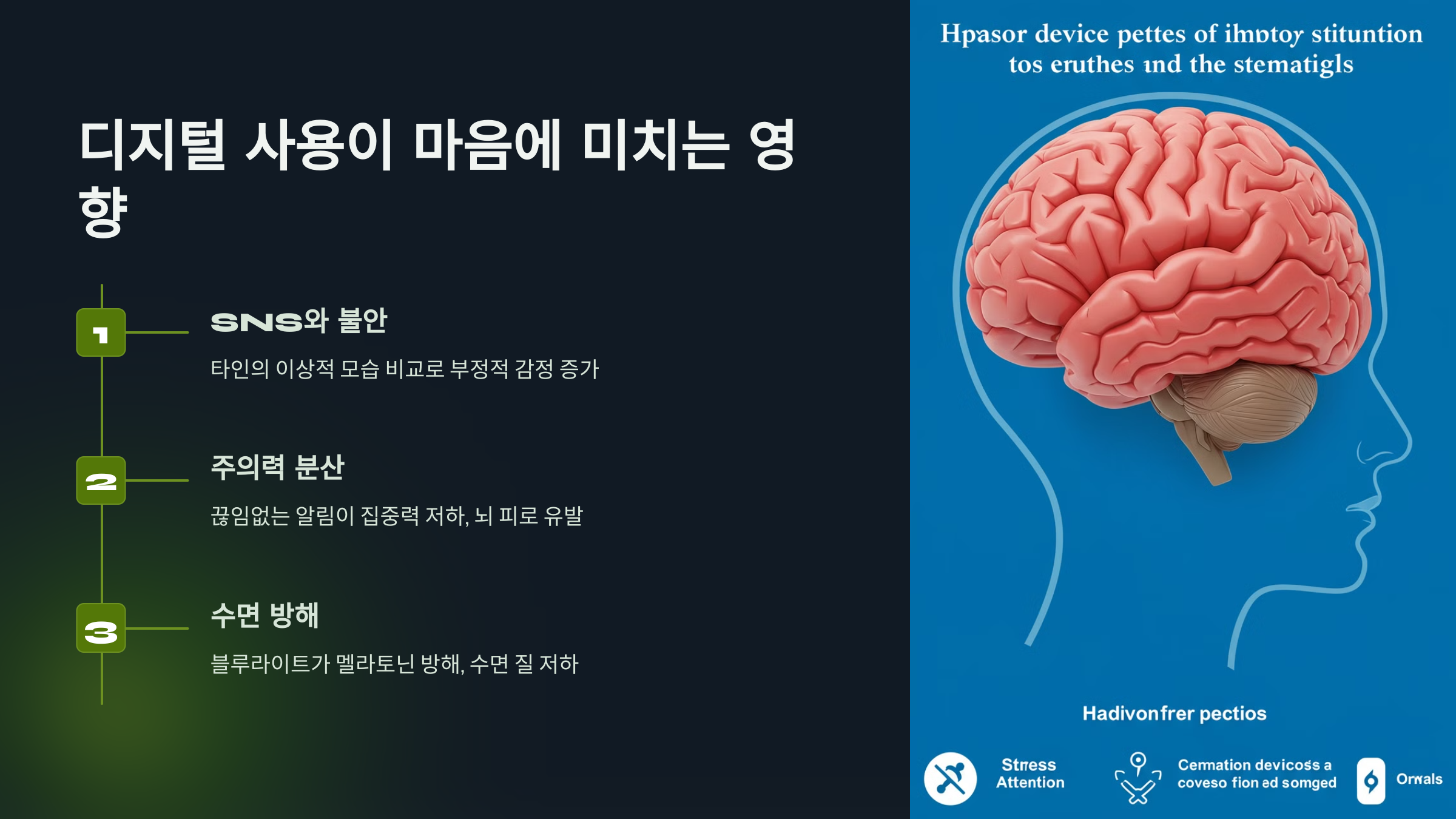 디지털 사용이 마음에 미치는 영향