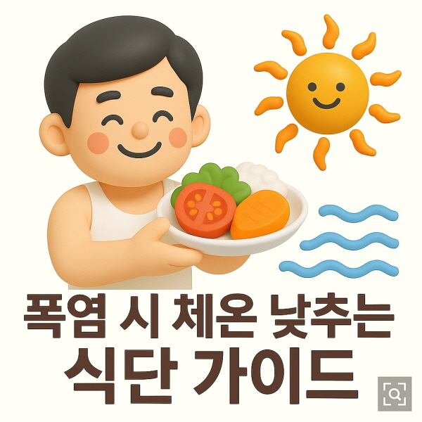 폭염 시 체온 낮추는 식단 /gpt