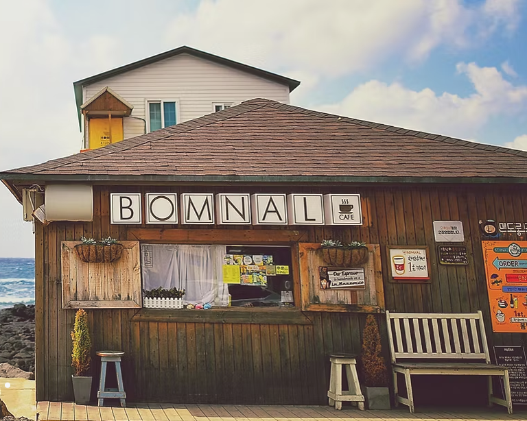 인스타 감성카페 관련 '봄날'카페 이미지