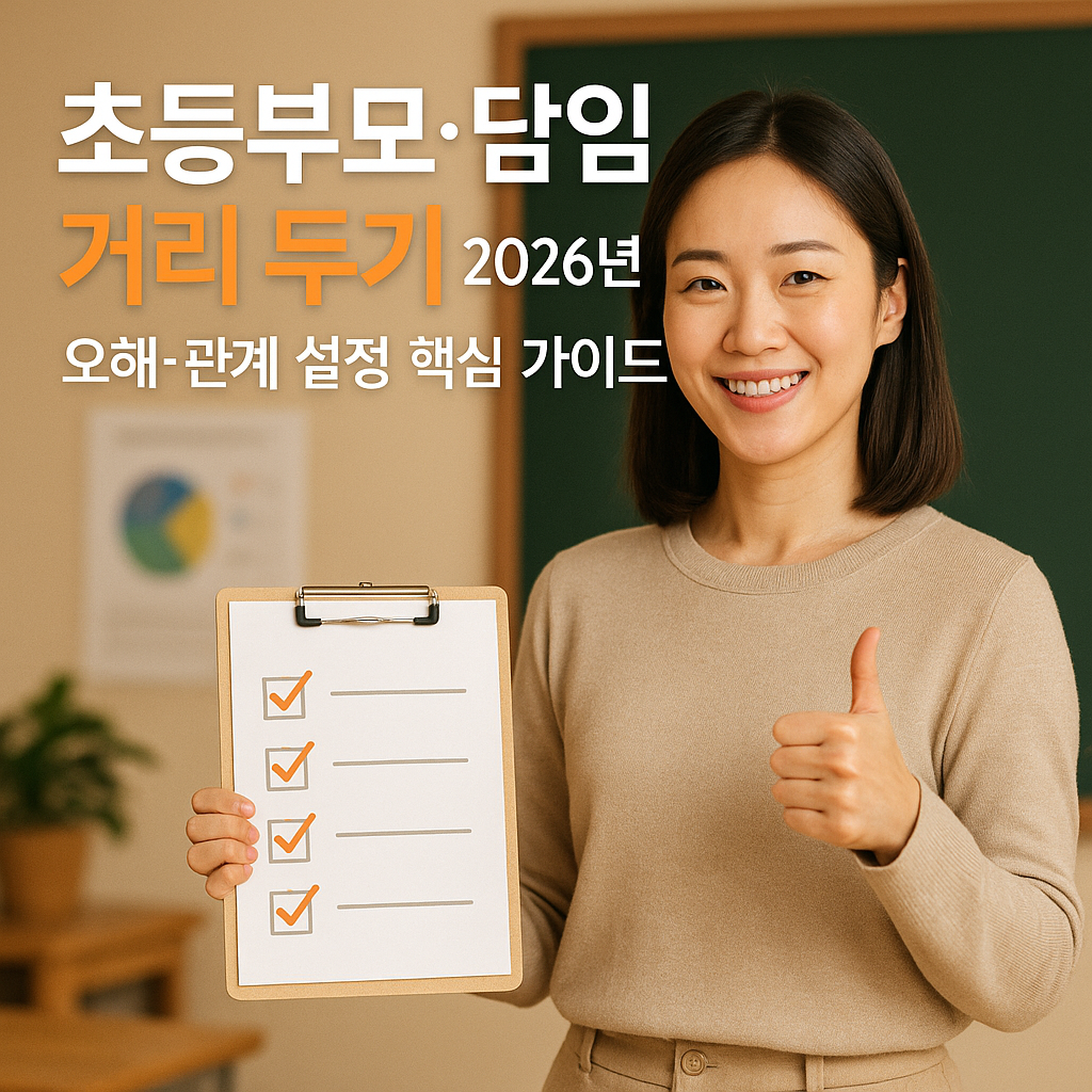초등부모·담임 거리 두기 2026년 | 오해·관계 설정 핵심 가이드