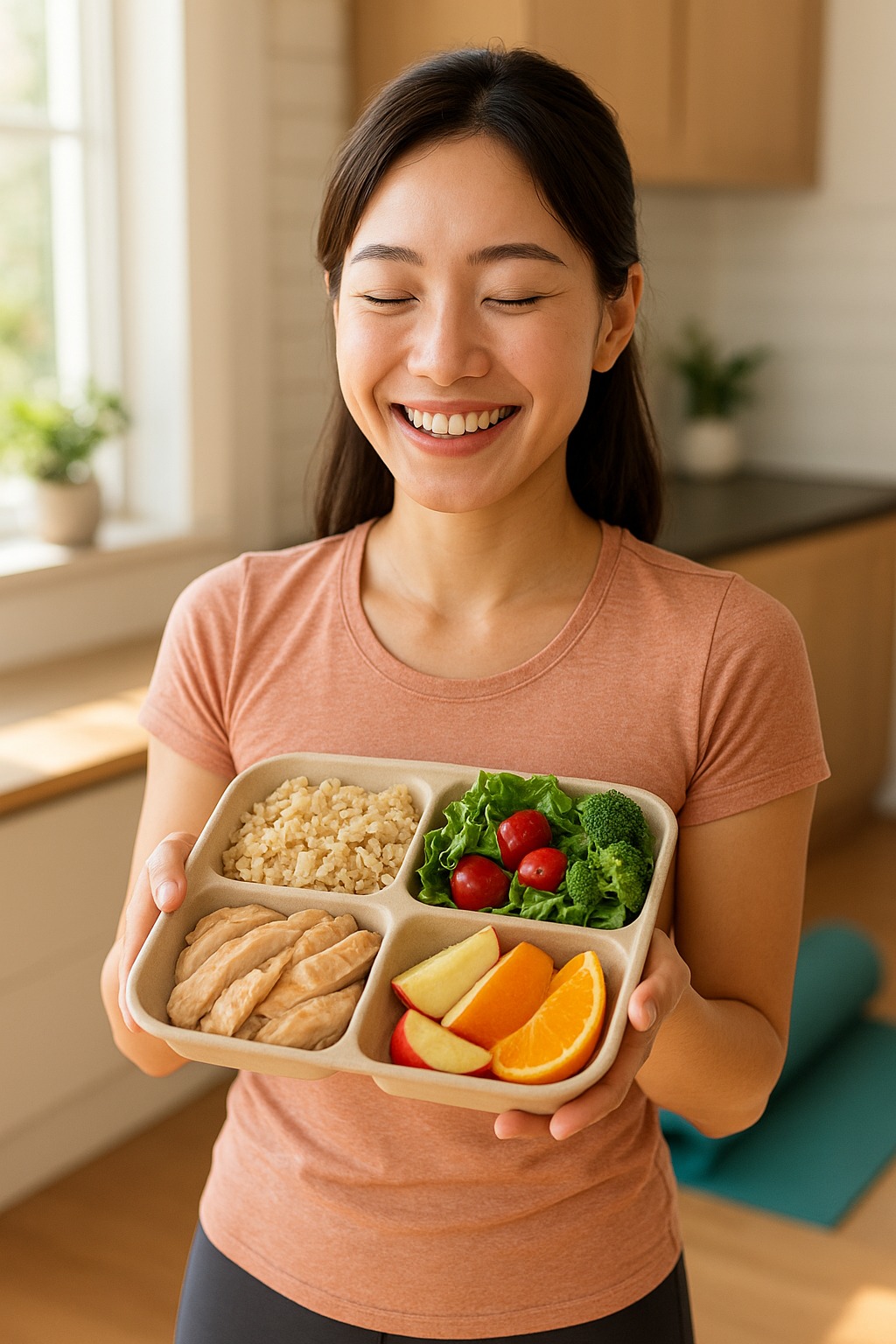 20대 여성 건강을 챙기는 이미지