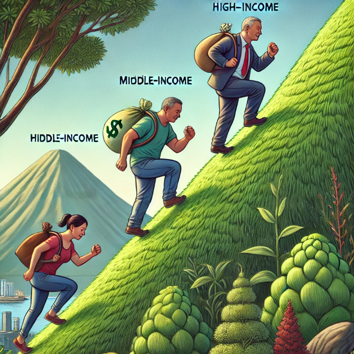 소득별 건강상태를 알려주는 사진