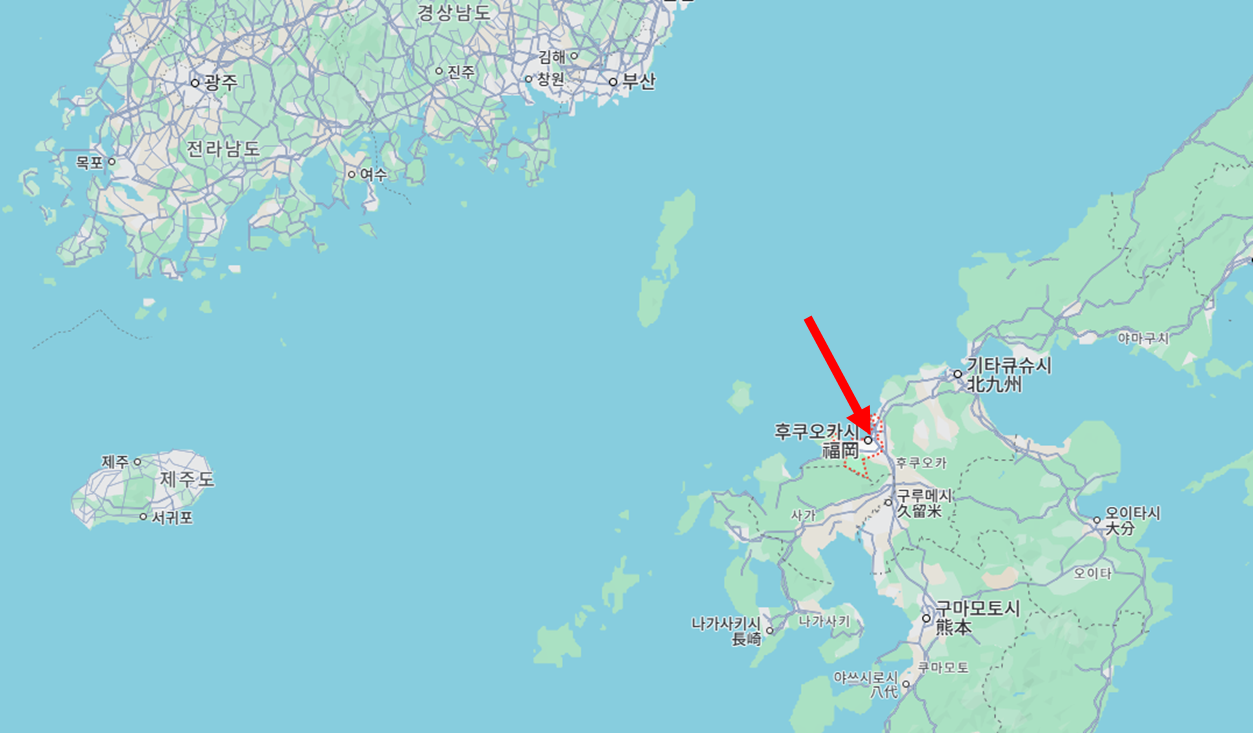 후쿠오카 위치