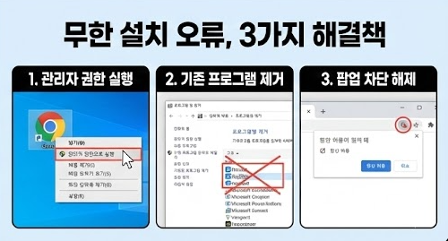 보안 프로그램 설치 오류