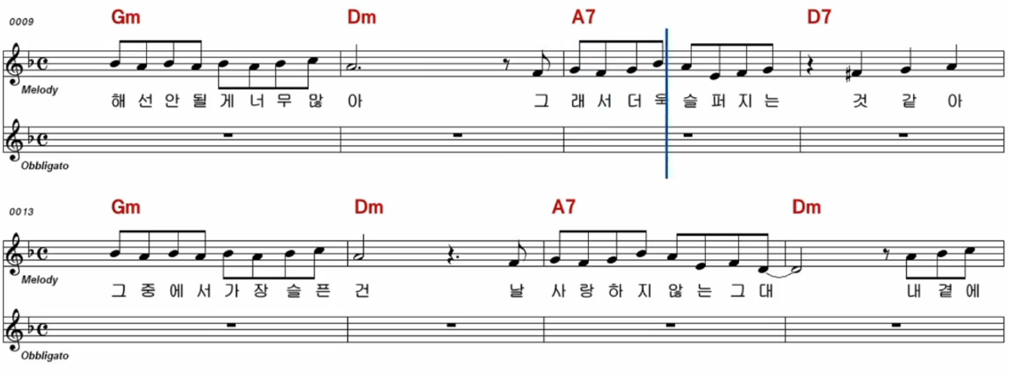 신승훈 - 보이지 않는 사랑 악보
