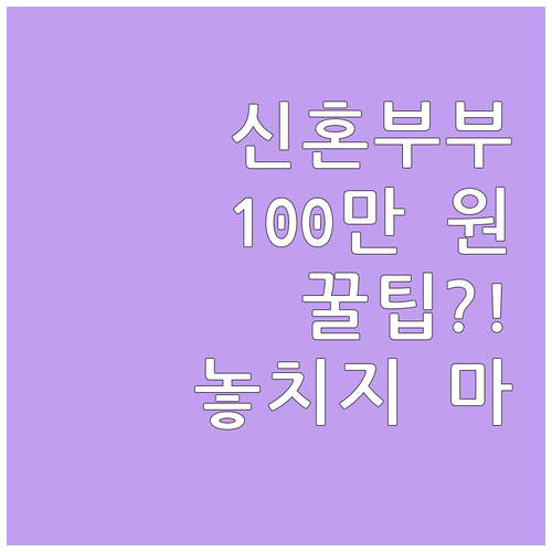 2025년 서울시 신혼부부 100만 ..