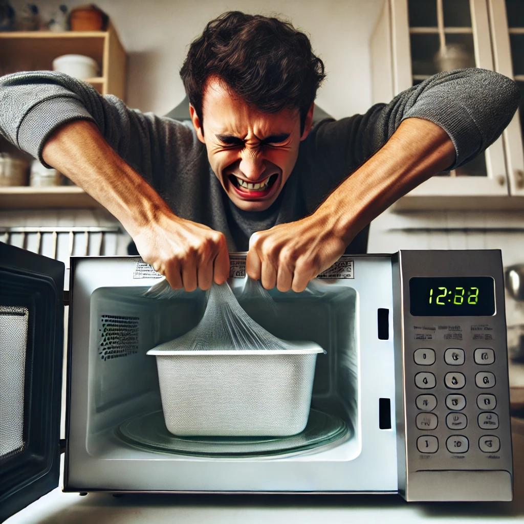 전자레인지 뚜껑 안열릴때