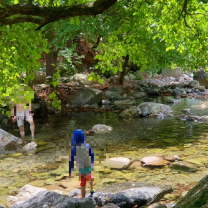 아이와 지장산 계곡 방문