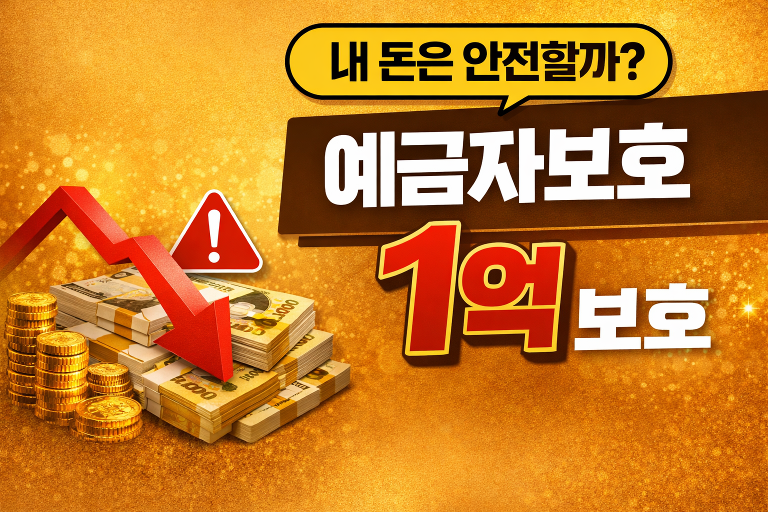 예금자보호 1억 한도 내 돈은 안전할까 은행 파산 시 보호 범위 정리 deposit protection korea