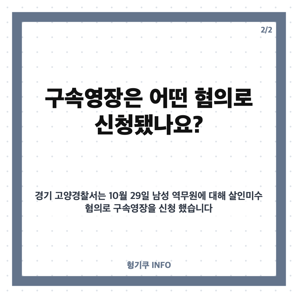 원당역 역무원 구속영장 신청, 살인미수 혐의와 사건 경위 카드뉴스 3