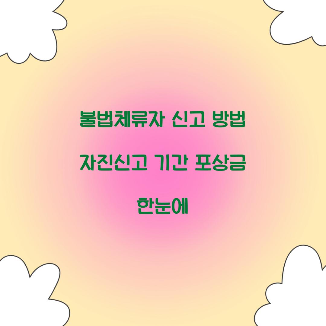 불법체류자 신고