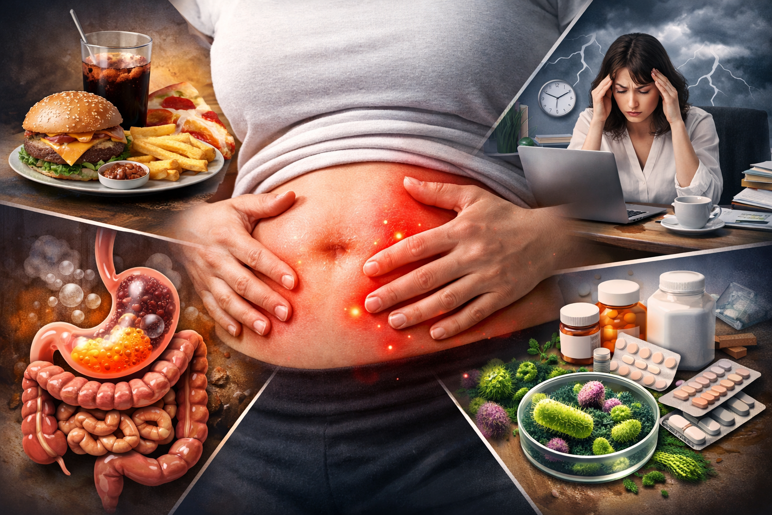 복부 팽만의 원인