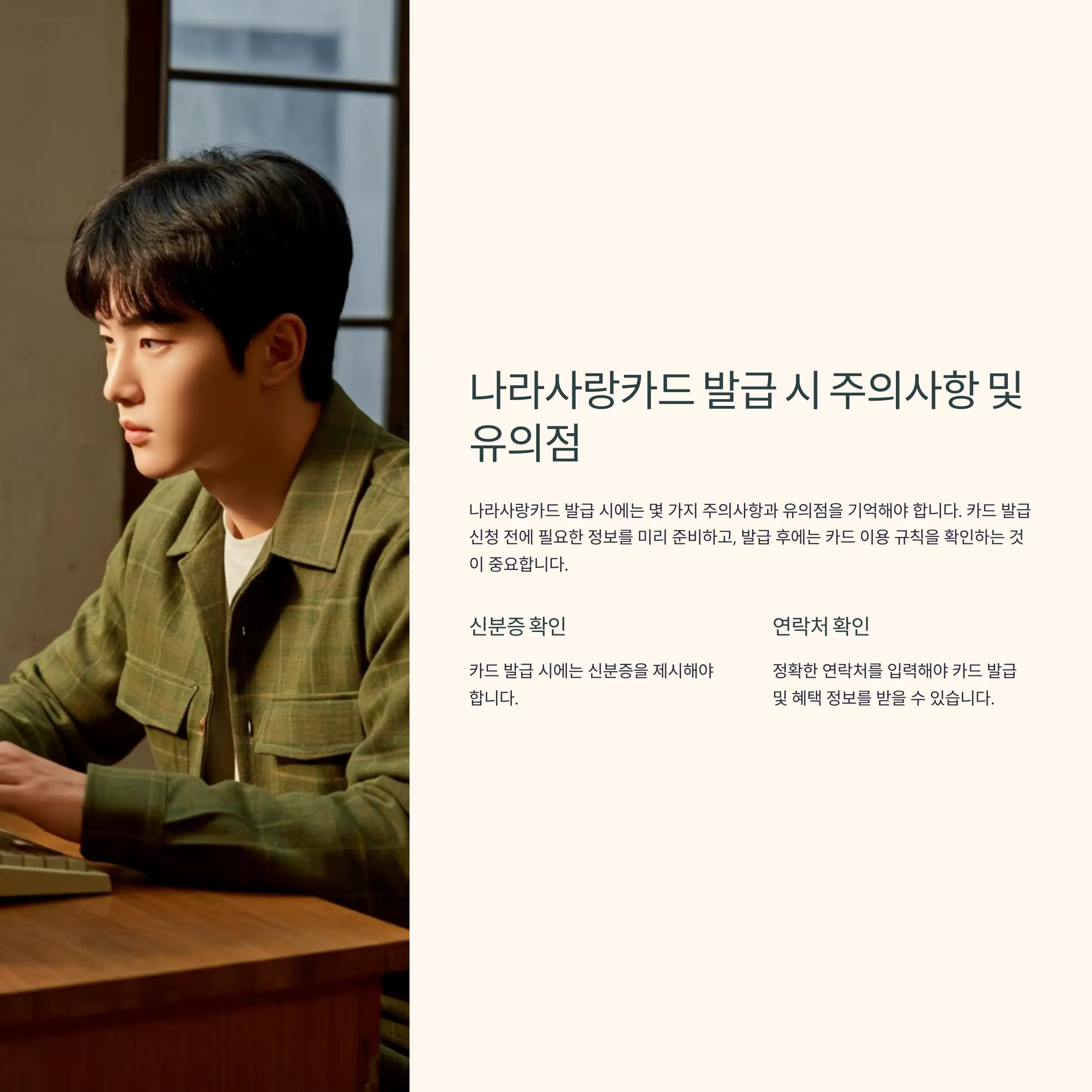 나라사랑카드 발급 시 주의사항 및 유의점