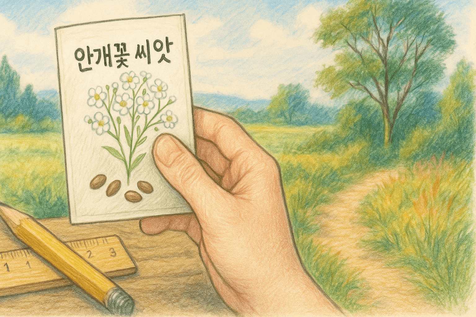 안개꽃 씨앗 모습