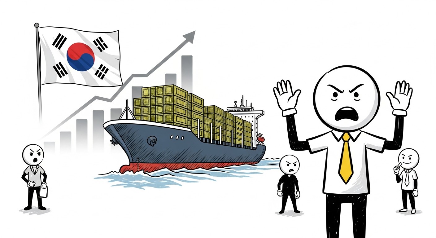 국가 경제 핵심인 반도체 산업의 수출 기여도