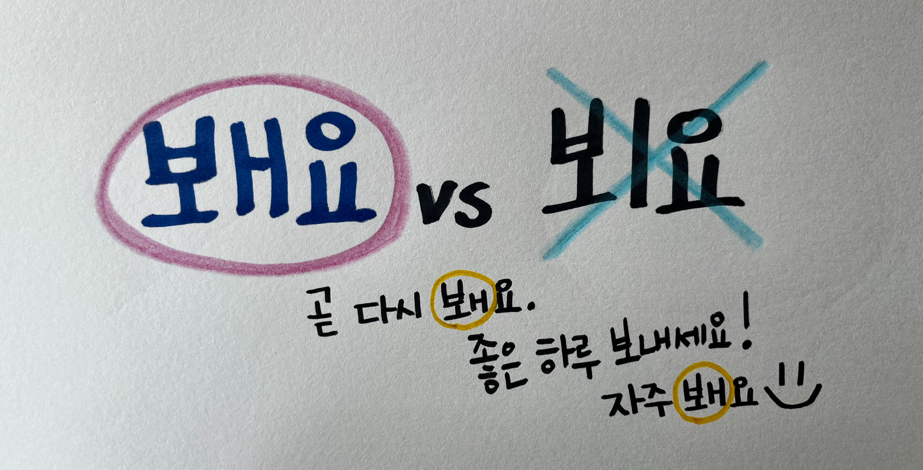 봬요vs뵈요