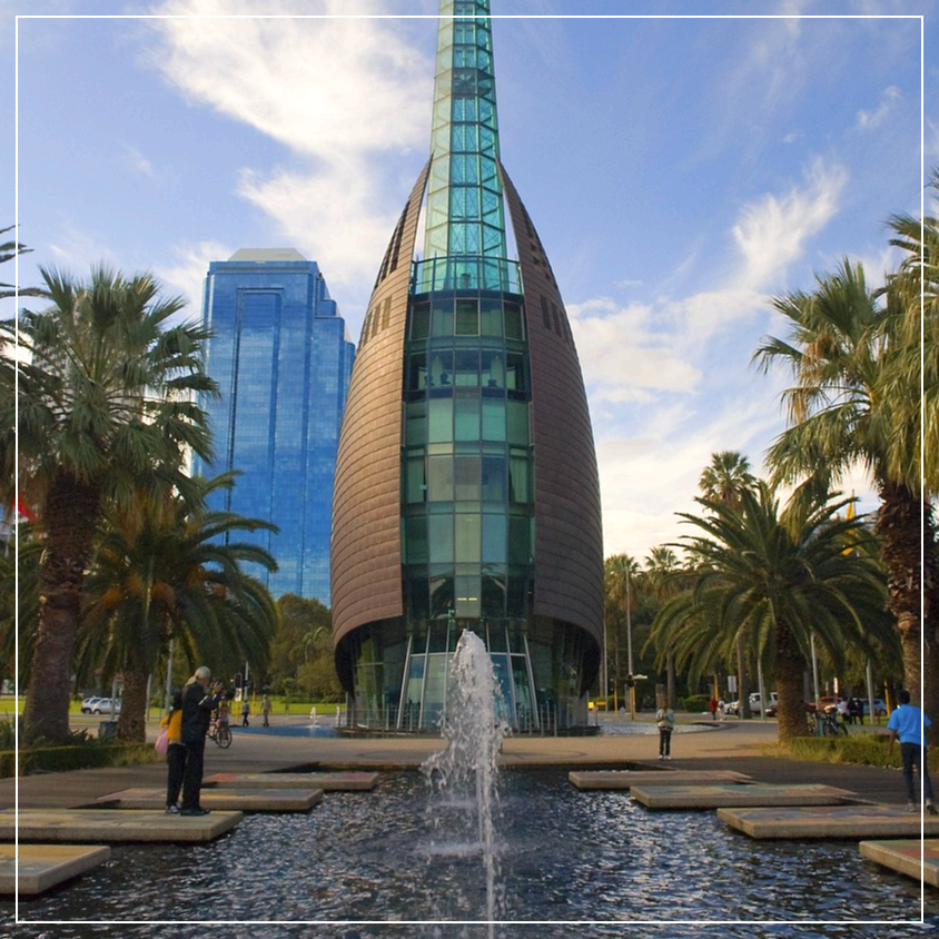 퍼스의 여유로운 도시 풍경