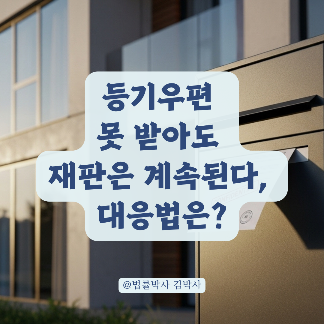등기우편 제때 못 받을 때, 법원 문서 놓치지 않는 실전 대응법.