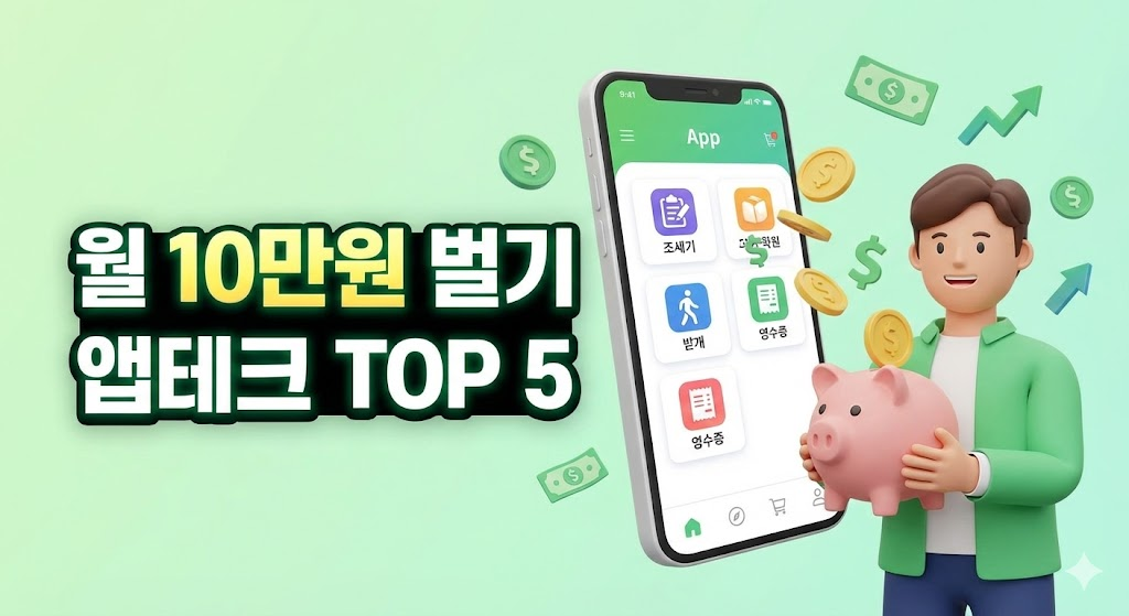 2030 앱테크 짠테크 수익 창출 상징 이미지