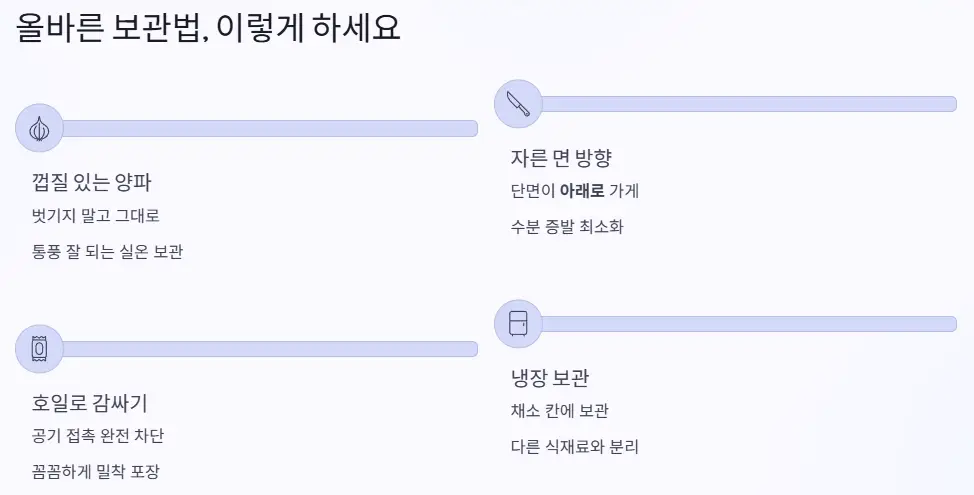 올바른 보관법