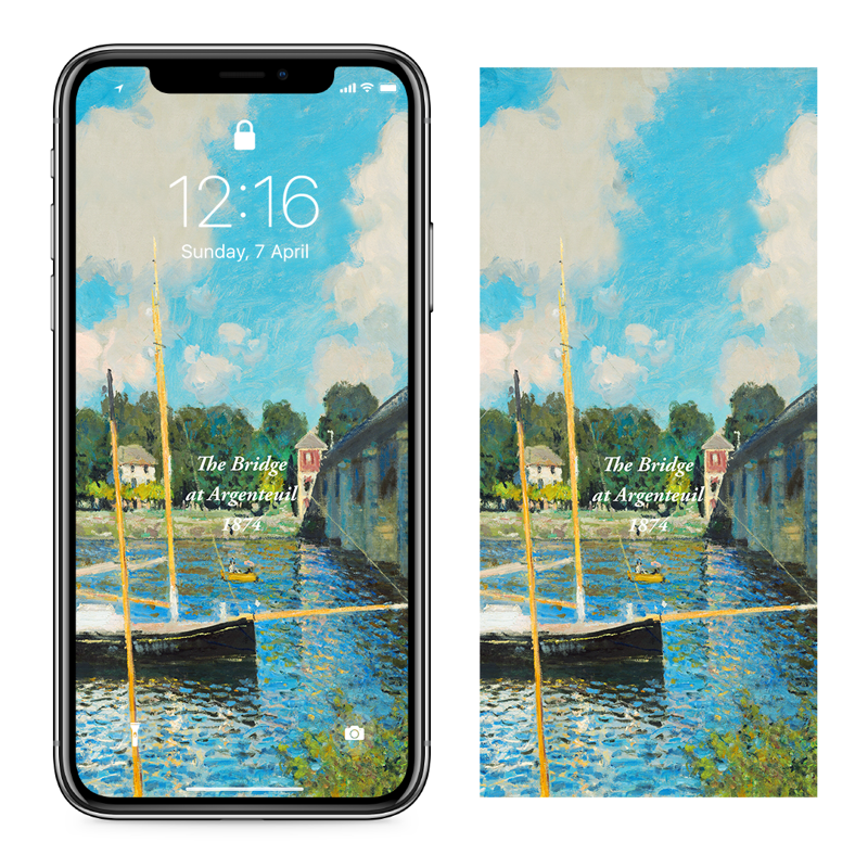 04 아르장퇴유 다리 C - Claude Monet 클로드 모네 배경화면