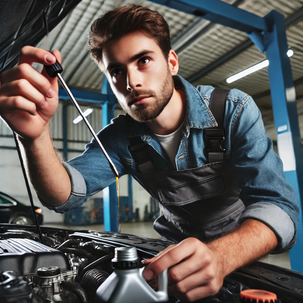 차 관리하는 차 주인 이미지