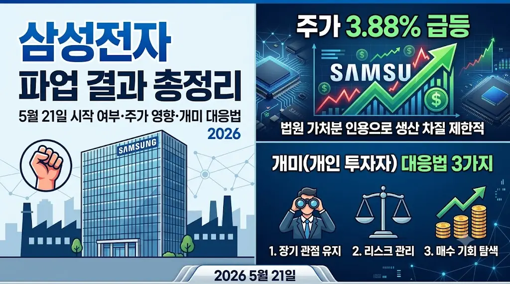 삼성전자 파업결과 총정리 대응법 3가지 이미지
