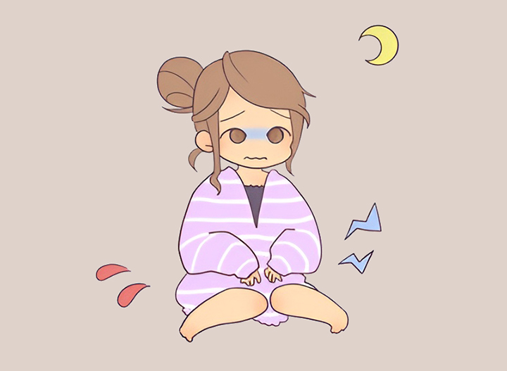 불규칙한-생리로-걱정하는-여성