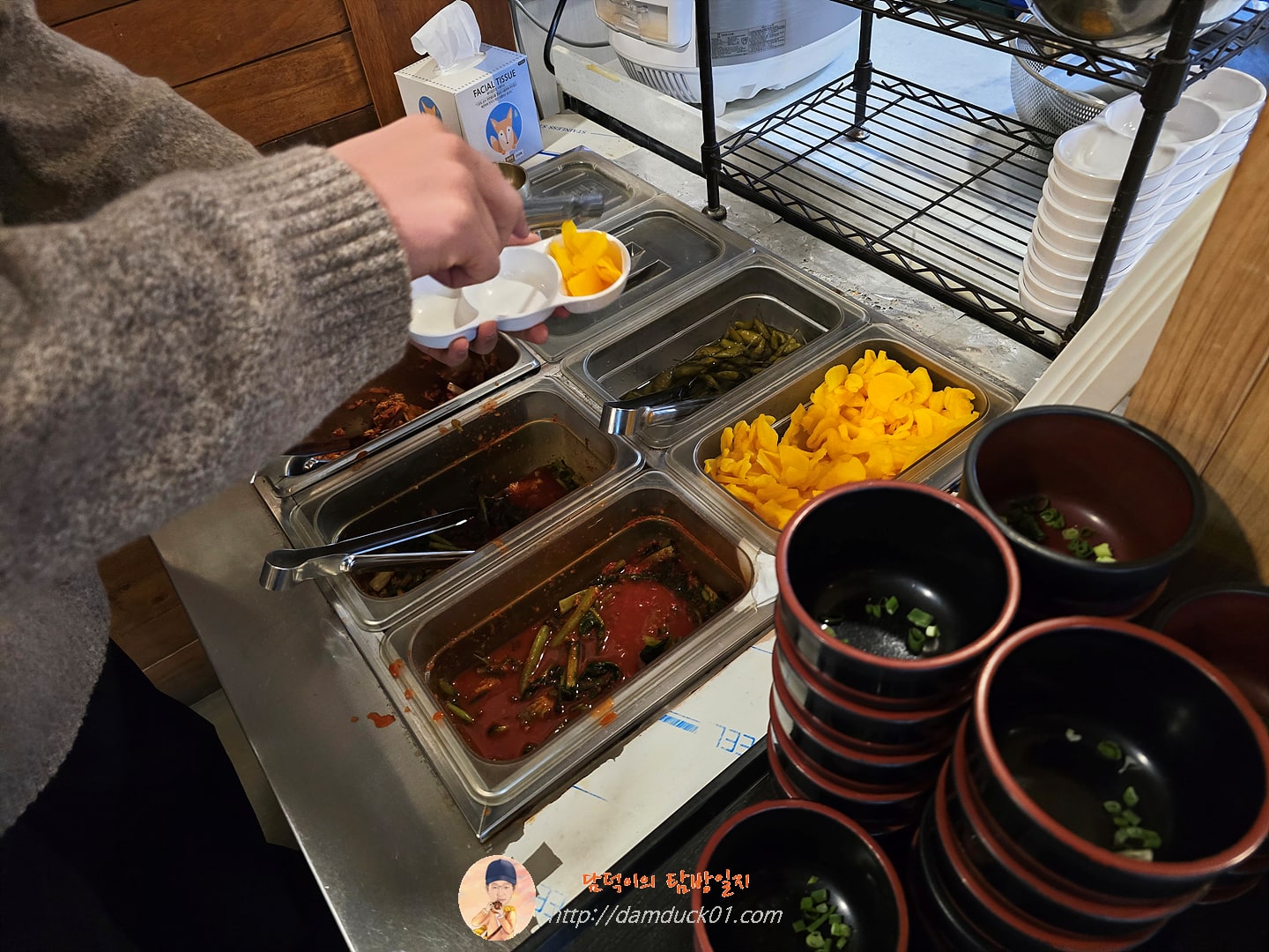 단지국수 셀프 바