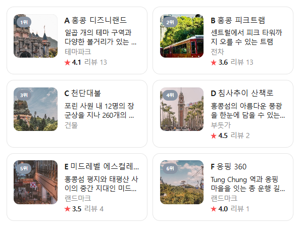 홍콩 11월 날씨 옷차림 추천 여행지