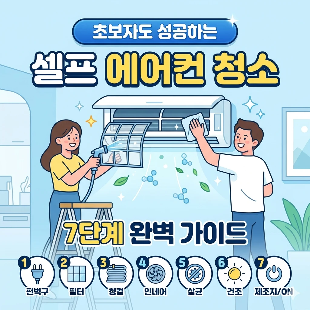 셀프 에어컨 청소 방법