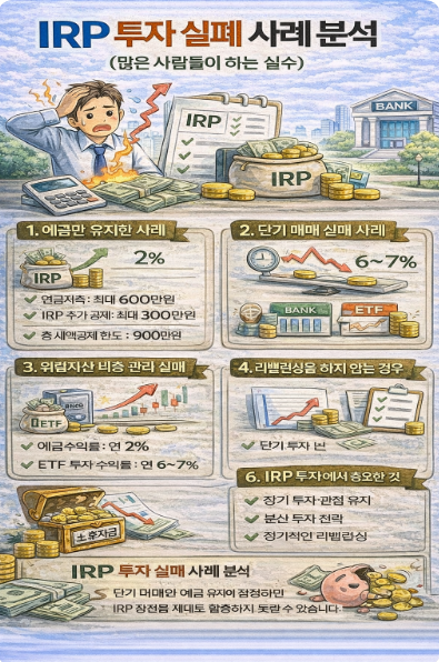 IRP 투자 실패 사례 분석 인포그라피