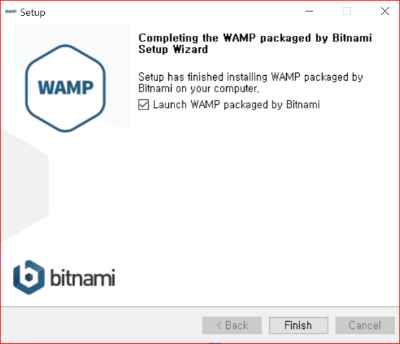 bitnami 설치 완료 - Finish