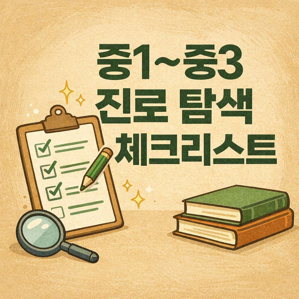 중1~중3 진로 탐색 체크리스트