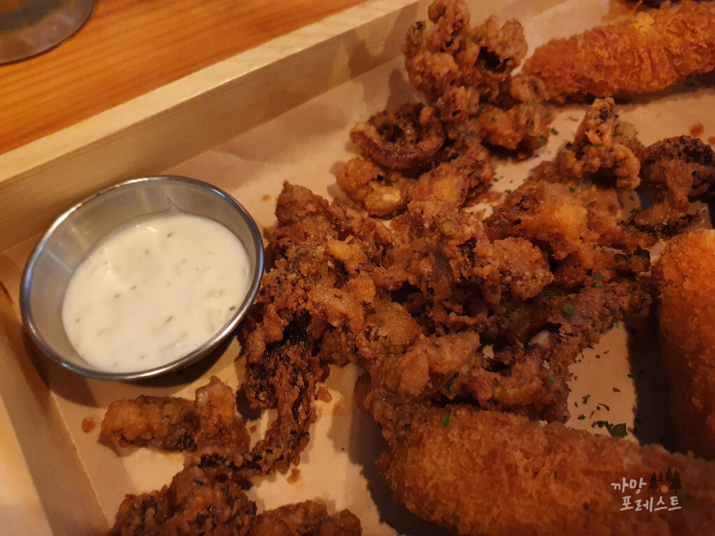 맥주 생각 씨푸드 튀김세트