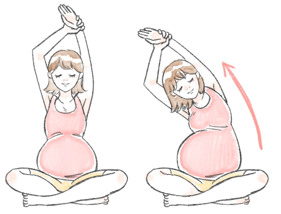 갈비뼈 주위의 근육을 풀어주는 스트레칭