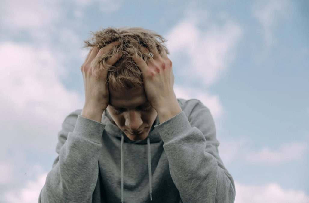 스트레스를 나타내는 사진