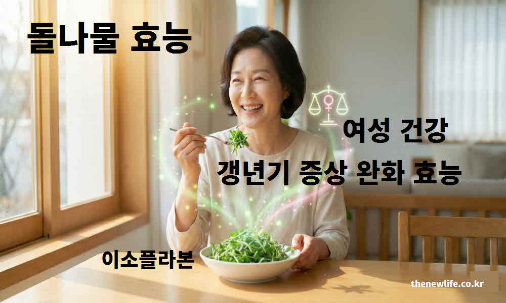 돌나물 효능 여성 건강 갱년기 증상 완화
